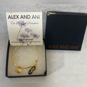 Alex and Ani DEEP MYSTERY SEPTEMBER Bangle Yellow Gold
